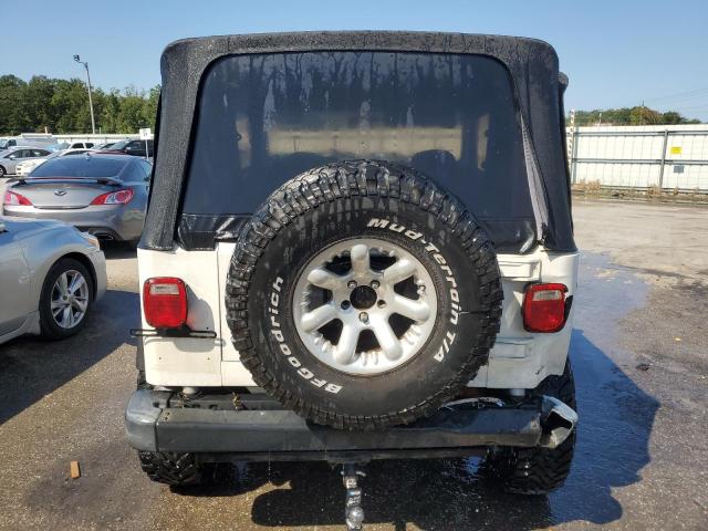 1J4FY19SXXP413410 - 1999 JEEP WRANGLER / SPORT WHITE photo 6