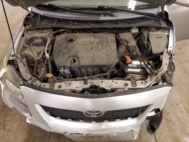 1NXBU4EE2AZ361244 - 2010 TOYOTA COROLLA BASE SILVER photo 11