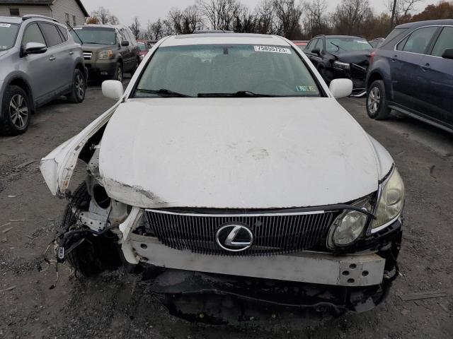 JTHCE96S770005278 - 2007 LEXUS GS 350 WHITE photo 5