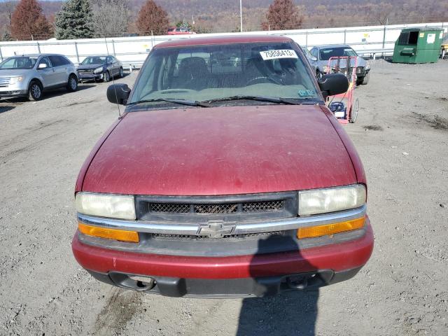 1GCDT19X038231324 - 2003 CHEVROLET S TRUCK S10 RED photo 5