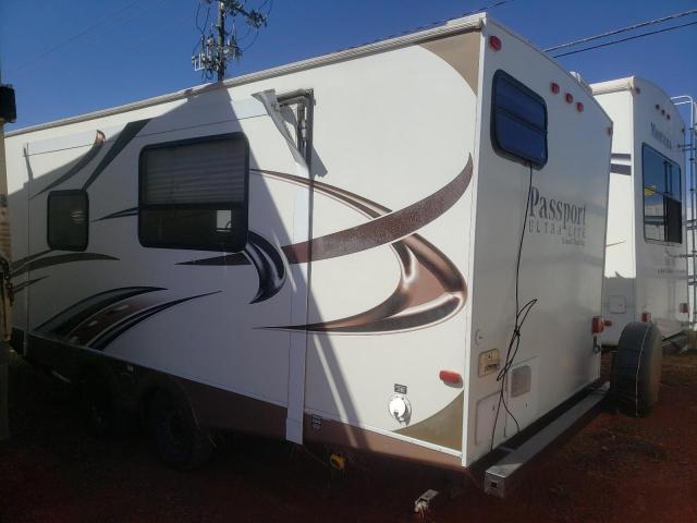 4YDT25124DT412217 - 2013 KEYSTONE PASSPORT WHITE photo 3