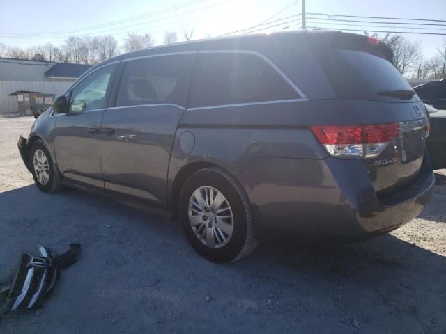 5FNRL5H28GB066664 - 2016 HONDA ODYSSEY LX GRAY photo 2