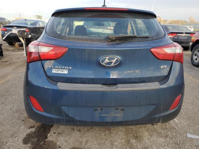 KMHD35LH4GU304695 - 2016 HYUNDAI ELANTRA GT BLUE photo 6