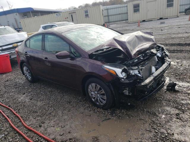 3KPFK4A77HE139505 - 2017 KIA FORTE LX BURGUNDY photo 4