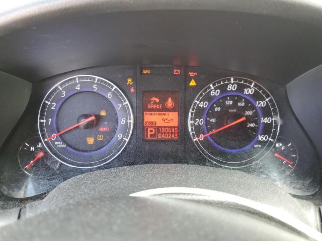 JN1AJ0HR0AM756266 - 2010 INFINITI EX35 BASE Բորդո լուսանկար 9