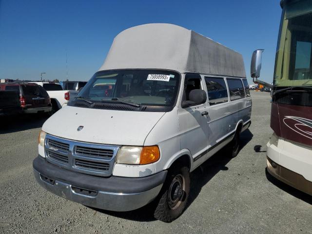 2B5WB35Z3YK166173 - 2000 DODGE RAM WAGON B3500 WHITE photo 1