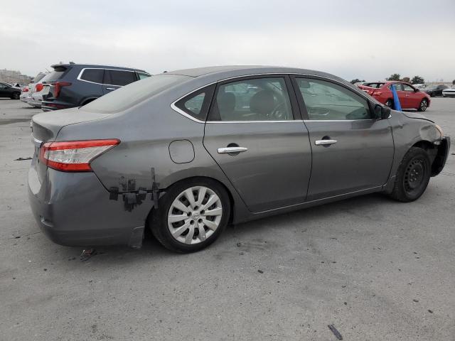 3N1AB7APXFY330684 - 2015 NISSAN SENTRA S GRAY photo 3