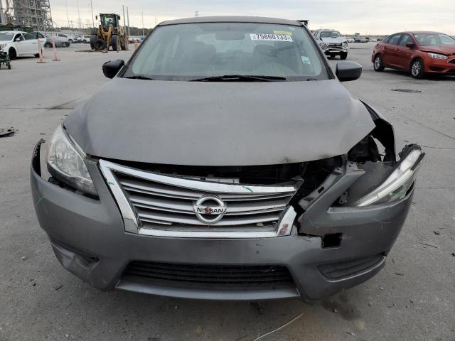 3N1AB7APXFY330684 - 2015 NISSAN SENTRA S GRAY photo 5