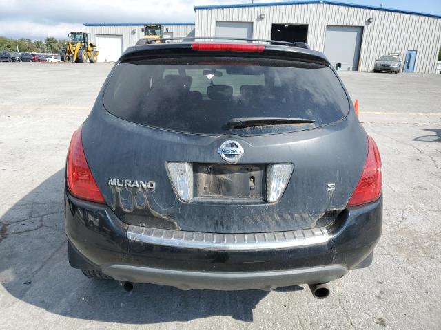 JN8AZ08T27W519863 - 2007 NISSAN MURANO SL BLACK photo 6