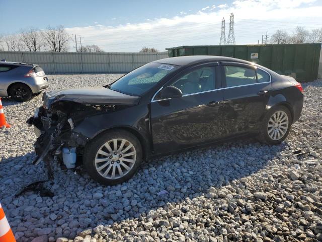 2G4GN5EC0B9180682 - 2011 BUICK REGAL CXL BLACK photo 1