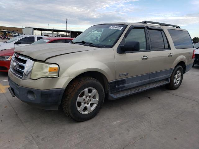 1FMFK15587LA08866 - 2007 FORD EXPEDITION EL XLT BEIGE photo 1