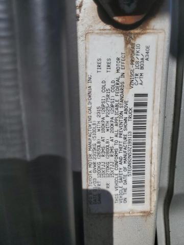 5TEGN92N53Z199113 - 2003 TOYOTA TACOMA DOUBLE CAB PRERUNNER GRAY photo 12