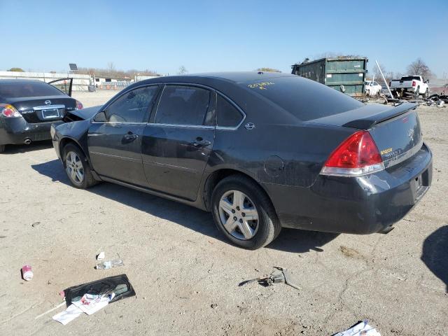 2G1WC583681203836 - 2008 CHEVROLET IMPALA LT BLACK photo 2