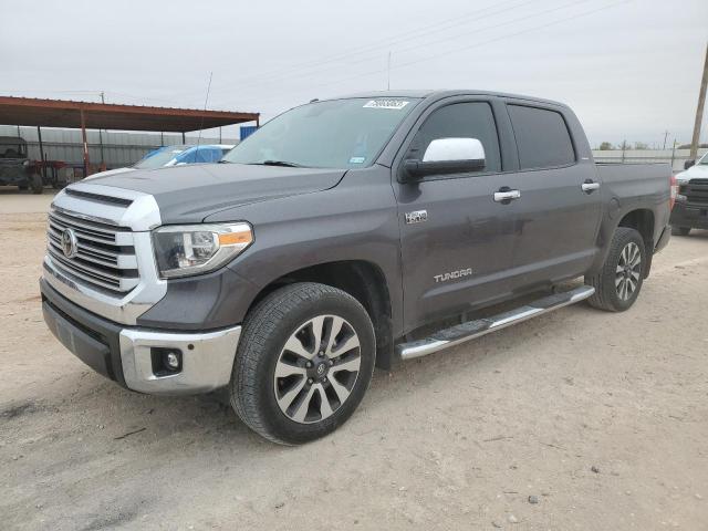 5TFFY5F13JX232438 - 2018 TOYOTA TUNDRA CREWMAX LIMITED GRAY photo 1