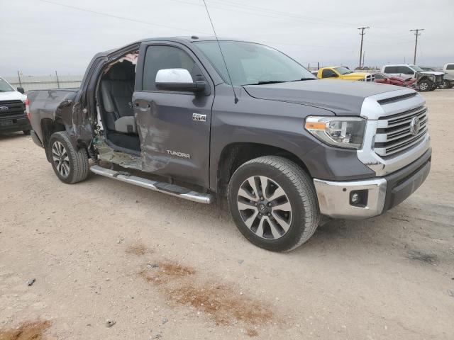 5TFFY5F13JX232438 - 2018 TOYOTA TUNDRA CREWMAX LIMITED GRAY photo 4