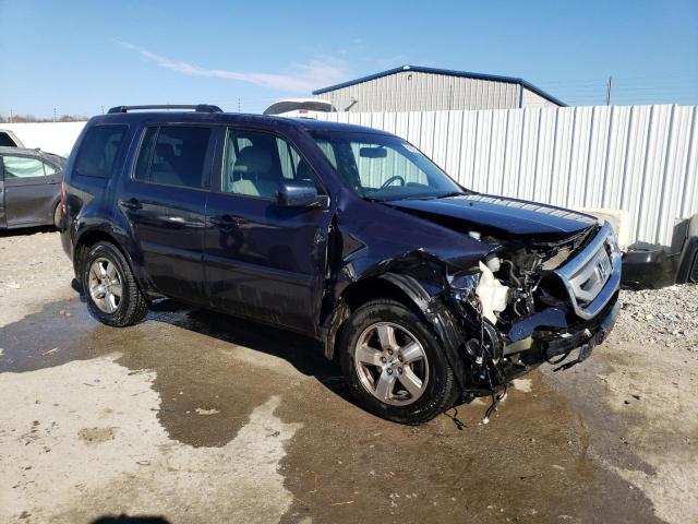 5FNYF4H55AB030042 - 2010 HONDA PILOT EXL BLUE photo 4