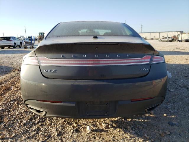 3LN6L2LU2FR628707 - 2015 LINCOLN MKZ HYBRID GRAY photo 6