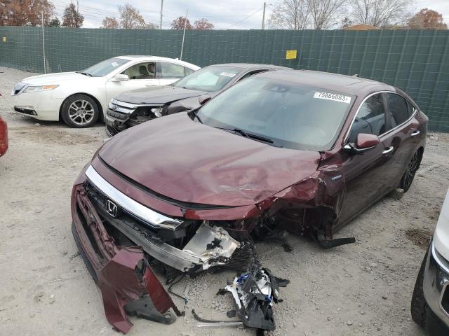 19XZE4F97KE020309 - 2019 HONDA INSIGHT TOURING MAROON photo 1