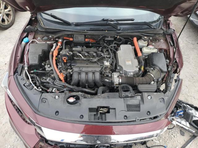 19XZE4F97KE020309 - 2019 HONDA INSIGHT TOURING MAROON photo 11