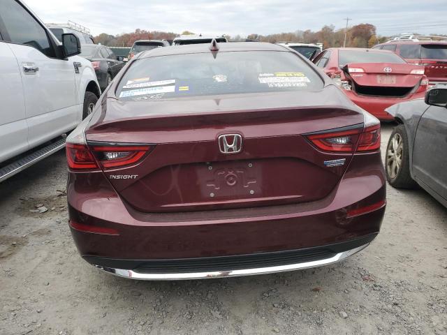 19XZE4F97KE020309 - 2019 HONDA INSIGHT TOURING MAROON photo 6