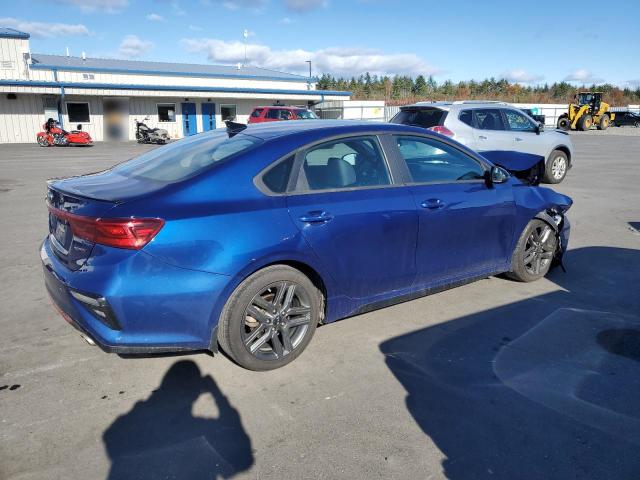 3KPF34AD2ME394415 - 2021 KIA FORTE GT LINE BLUE photo 3