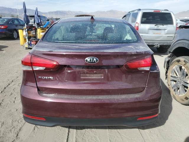 3KPFL4A79JE244131 - 2018 KIA FORTE LX BURGUNDY photo 6