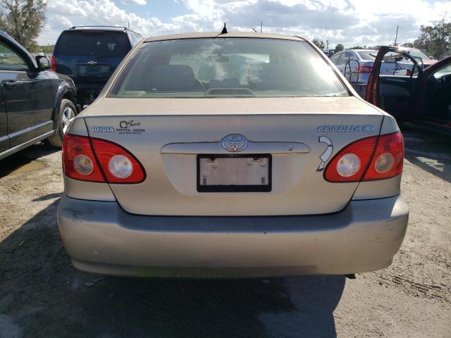 1NXBR32E06Z628386 - 2006 TOYOTA COROLLA CE BEIGE photo 6