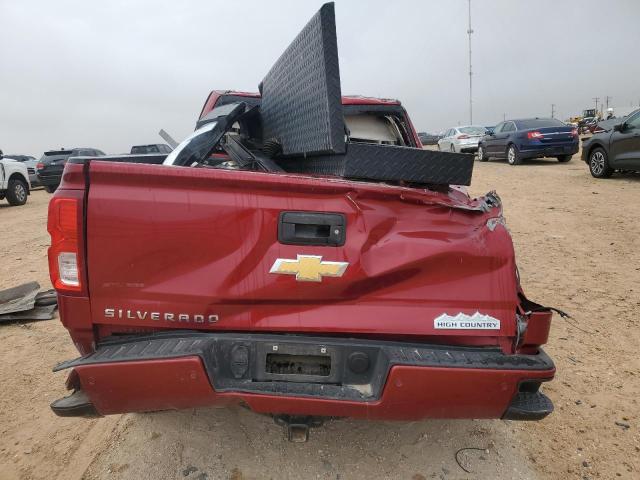 3GCUKTEJ1JG615832 - 2018 CHEVROLET SILVERADO K1500 HIGH COUNTRY RED photo 6