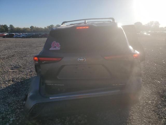 5TDGZRBH0NS596260 - 2022 TOYOTA HIGHLANDER XLE GRAY photo 6