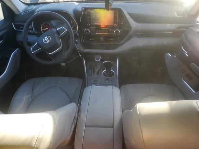 5TDGZRBH0NS596260 - 2022 TOYOTA HIGHLANDER XLE GRAY photo 8