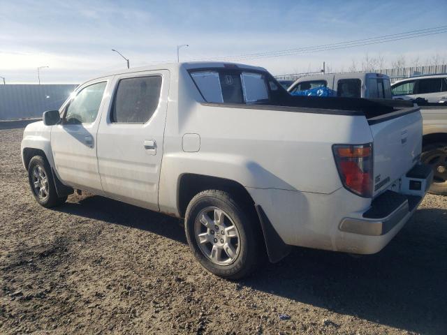 2HJYK16537H004566 - 2007 HONDA RIDGELINE RTL WHITE photo 2