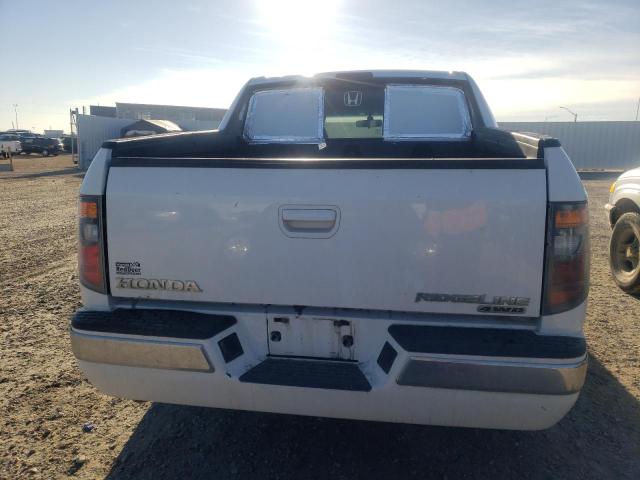 2HJYK16537H004566 - 2007 HONDA RIDGELINE RTL WHITE photo 6