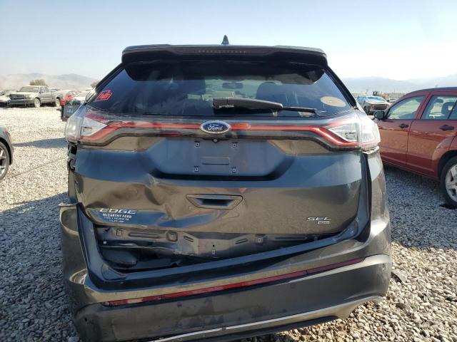 2FMPK4J8XHBC25228 - 2017 FORD EDGE SEL CHARCOAL photo 6