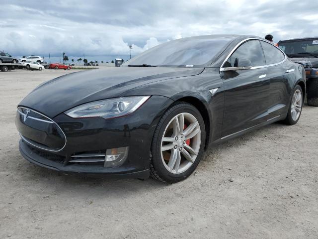 5YJSA1H17EFP30151 - 2014 TESLA MODEL S BLACK photo 1