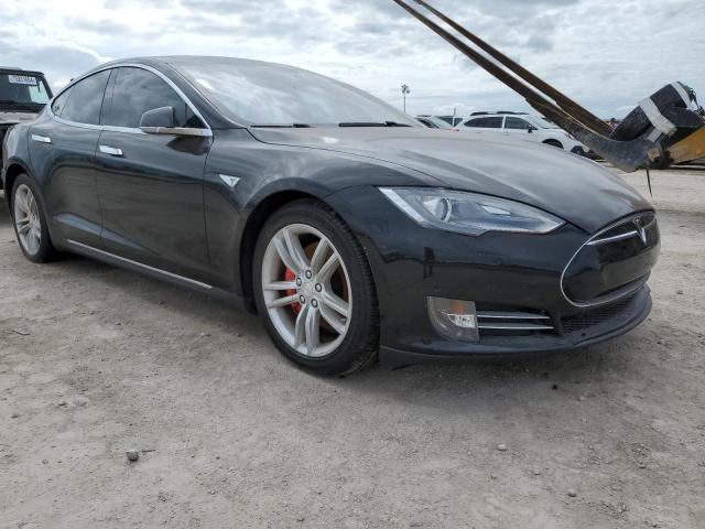 5YJSA1H17EFP30151 - 2014 TESLA MODEL S BLACK photo 4