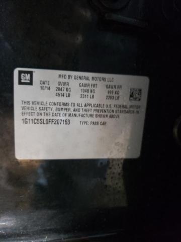 1G11C5SL0FF207163 - 2015 CHEVROLET MALIBU 1LT Қара фото 12