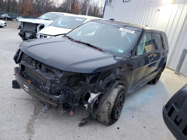 1FM5K8AR1HGE15354 - 2017 FORD EXPLORER POLICE INTERCEPTOR أسود صورة 1