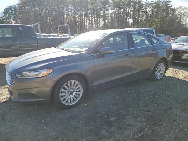 3FA6P0UU6ER264811 - 2014 FORD FUSION S HYBRID GRAY photo 1