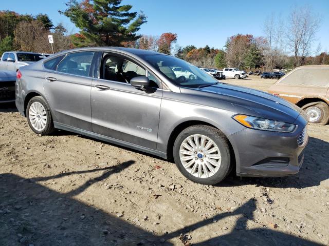 3FA6P0UU6ER264811 - 2014 FORD FUSION S HYBRID GRAY photo 4