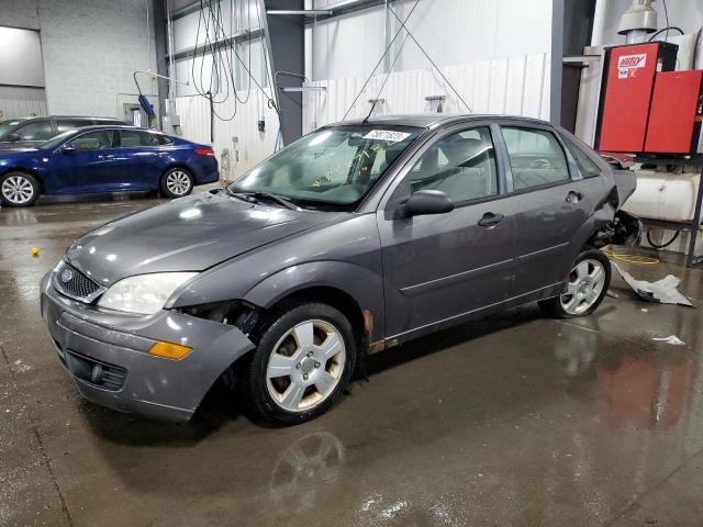 1FAHP34N27W218704 - 2007 FORD FOCUS ZX4 GRAY photo 1