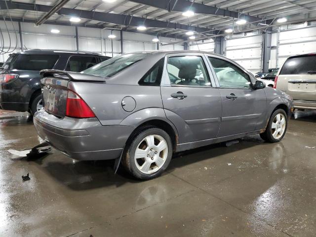 1FAHP34N27W218704 - 2007 FORD FOCUS ZX4 GRAY photo 3