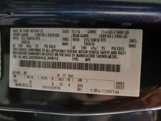 5LMCJ2D95HUL30812 - 2017 LINCOLN MKC SELECT Blau Foto 13