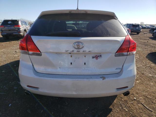 4T3BK3BB8AU036437 - 2010 TOYOTA VENZA WHITE photo 6