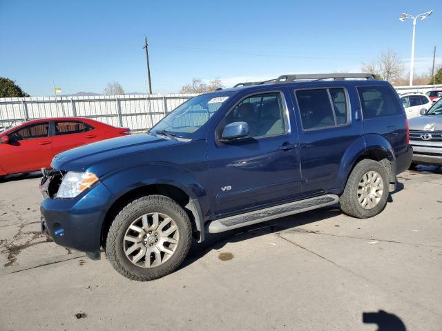 5N1BR18B38C623466 - 2008 NISSAN PATHFINDER LE BLUE photo 1
