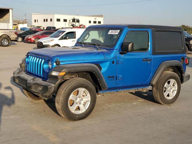 1C4GJXAN0MW790739 - 2021 JEEP WRANGLER SPORT BLUE photo 1