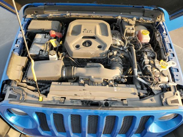 1C4GJXAN0MW790739 - 2021 JEEP WRANGLER SPORT BLUE photo 11