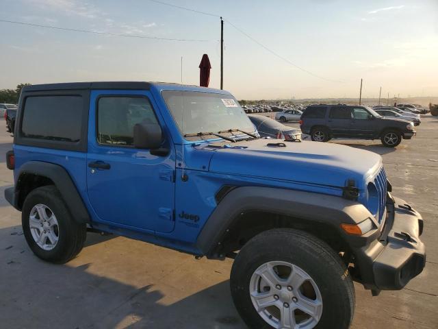 1C4GJXAN0MW790739 - 2021 JEEP WRANGLER SPORT BLUE photo 4