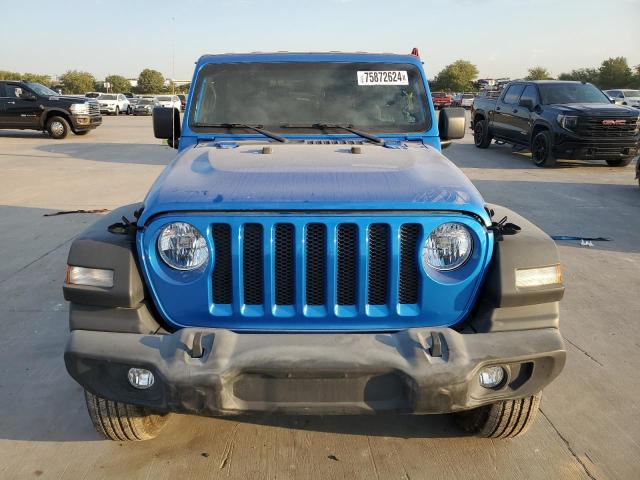 1C4GJXAN0MW790739 - 2021 JEEP WRANGLER SPORT BLUE photo 5