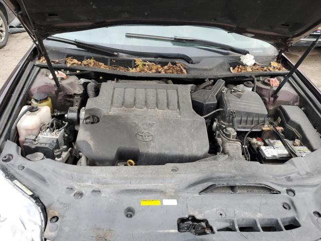 4T1BK3DB1CU461166 - 2012 TOYOTA AVALON BASE 勃艮第红 照片 11