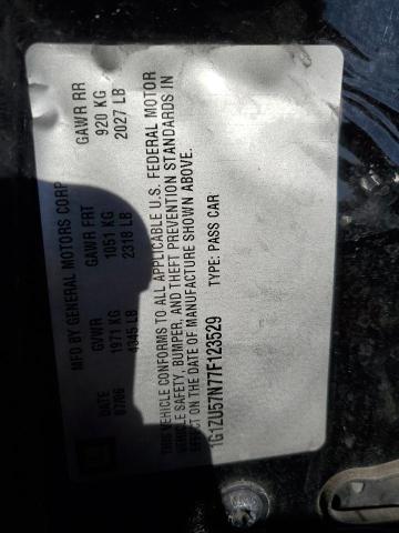 1G1ZU57N77F123529 - 2007 CHEVROLET MALIBU LTZ შავი ფოტო 12